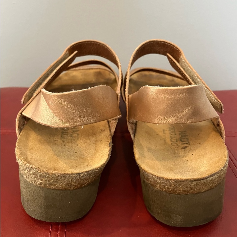 Naot bronze wedge sandals size 10 - Picture 4 of 5